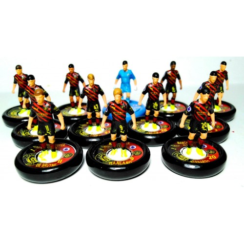 Subbuteo Andrew Table Soccer Manchester City 2022-23 away kit on WSB Professional Bases